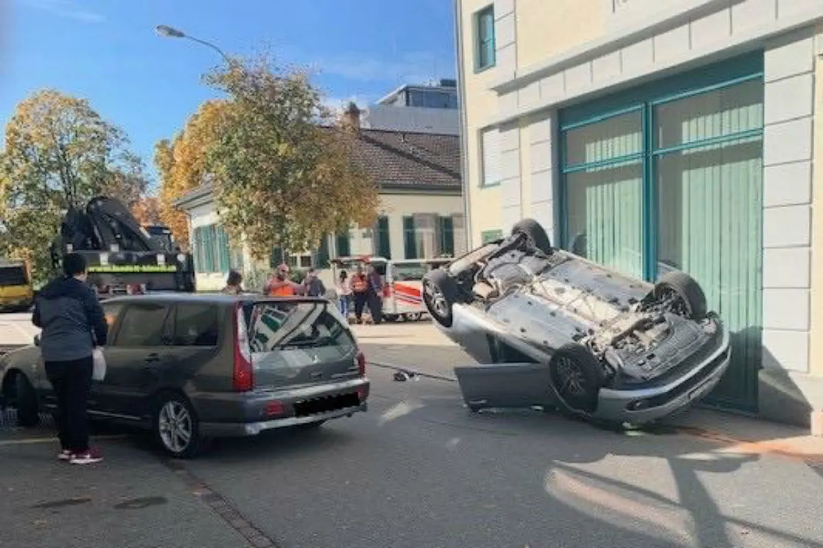 Unfall Uster ZH - Spektakulärer Unfall 