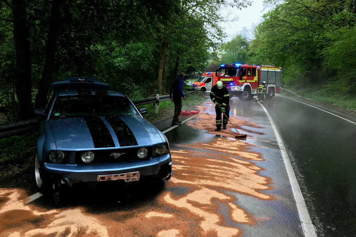 60-jähriger Mustang-Fahrer verliert Kontrolle über das Fahrzeug