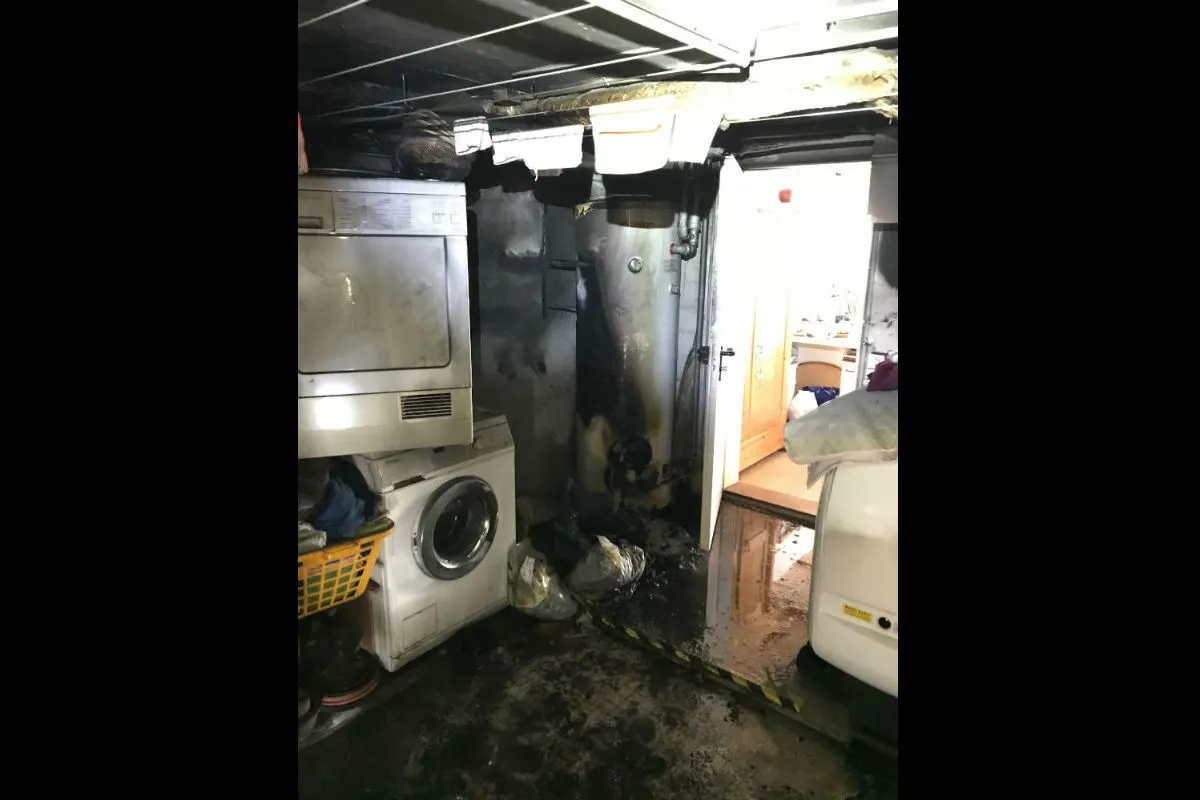 Hemishofen SH - Brand in Waschküche