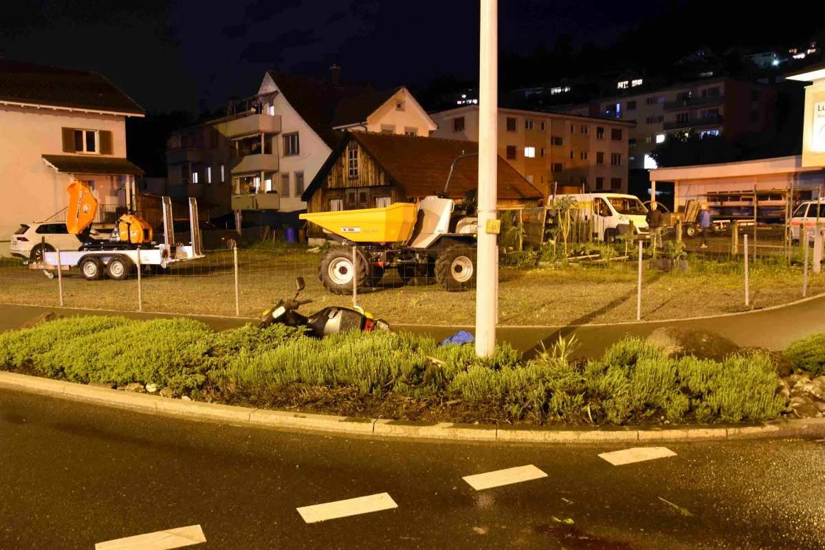 Schmerikon SG – Bei Selbstunfall lebensgefährlich verletzt