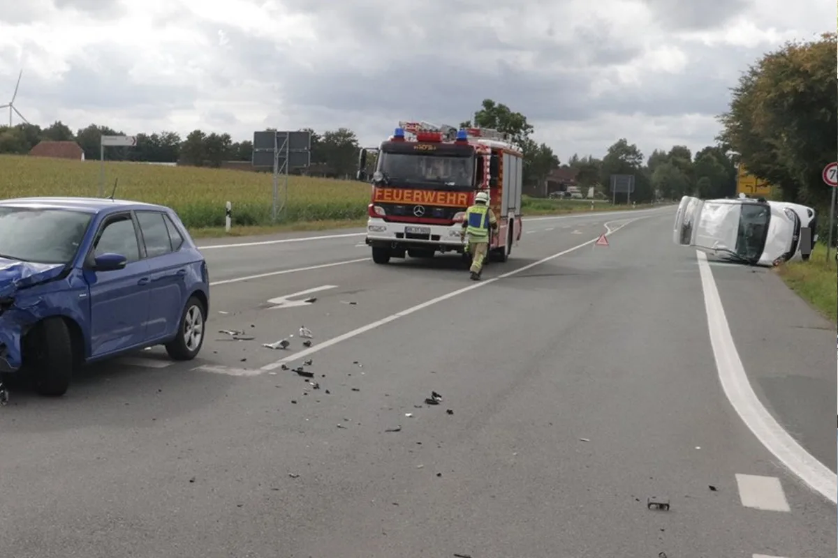 Steinheim NW – Drei Verletzte nach Missachtung der Vorfahrt