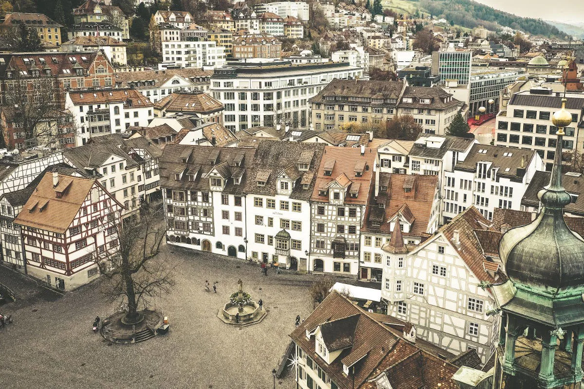 Stadt St.Gallen SG - Lebensmittelstände auf öffentlichen Plätzen