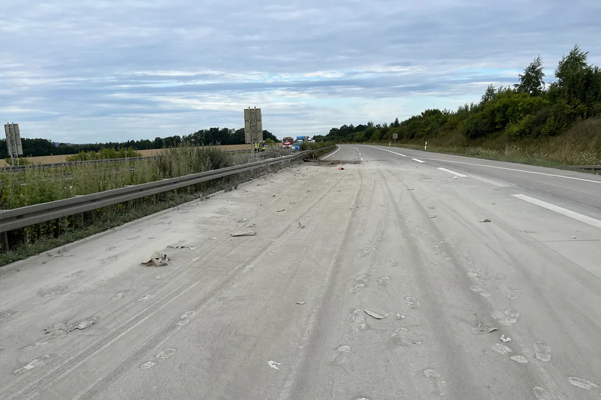 A38 Leinefelde-Worbis TH – Verkehrsbehinderungen nach Unfall von Anhänger
