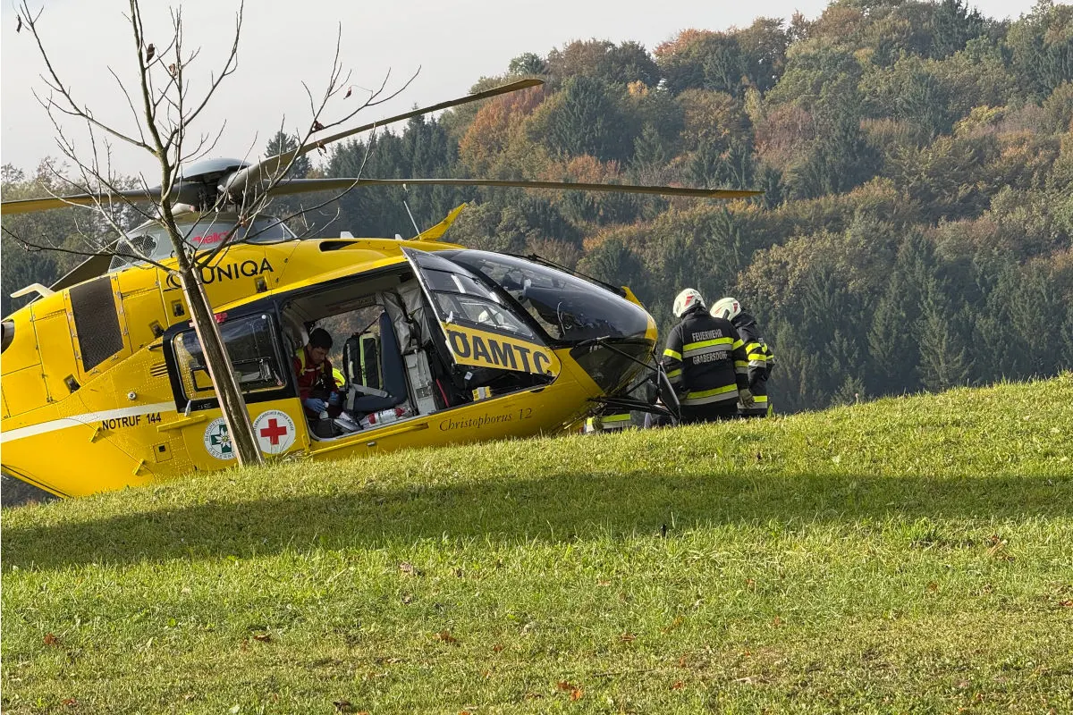 Gnas ST – Mann bei Forstunfall schwer verletzt