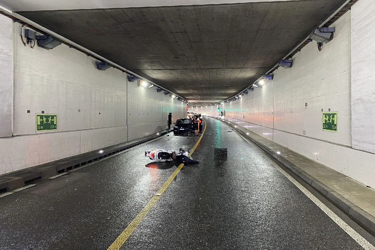 Münchenstein BL - Frontalkollision zwischen Motorrad und Auto!