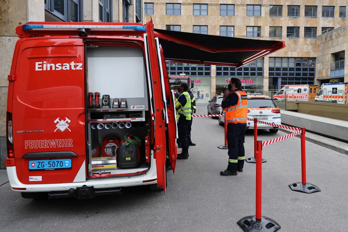 Stadt Zug – Ameisensäure ausgelaufen - Einsatz der Chemiewehr
