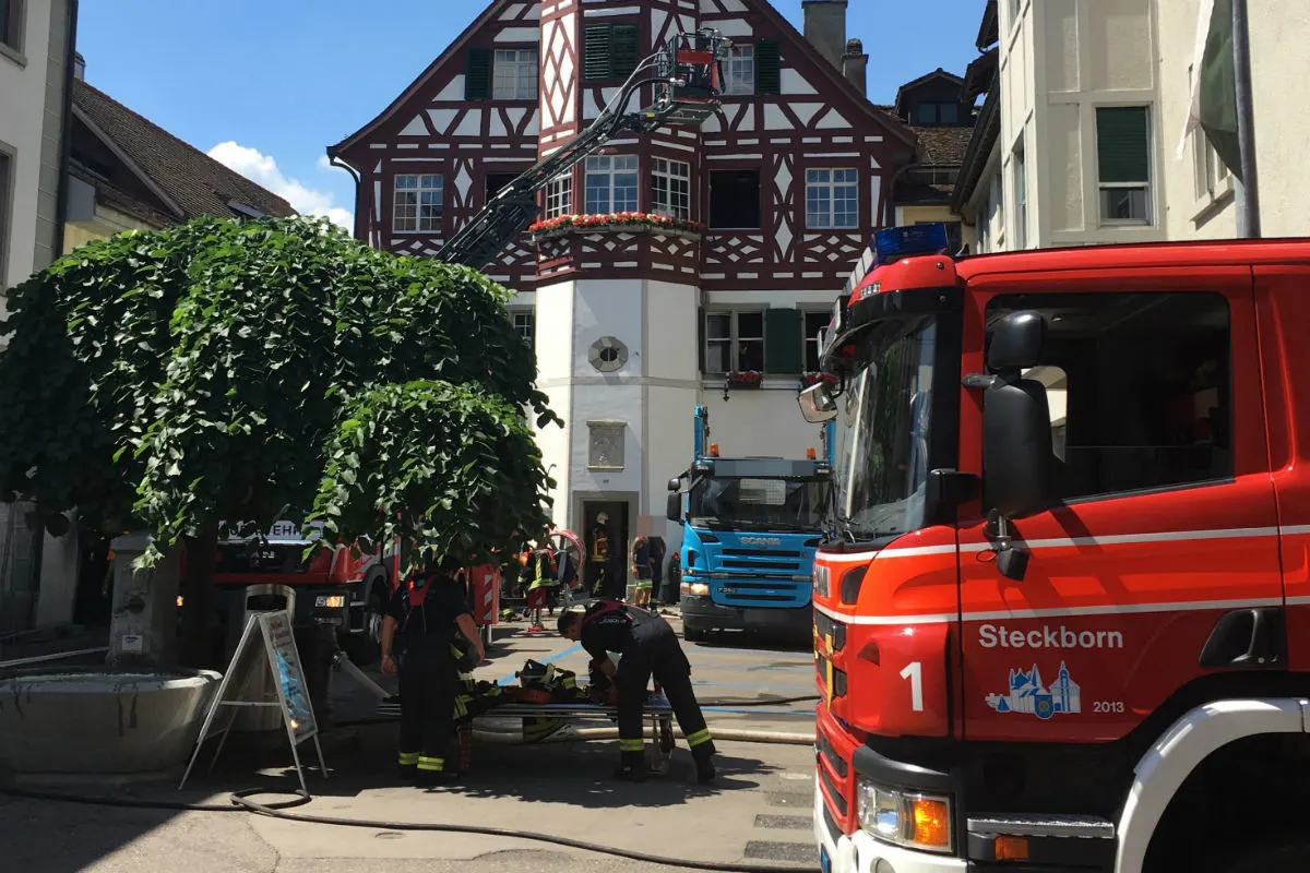 Steckborn TG - Brand in Altstadt
