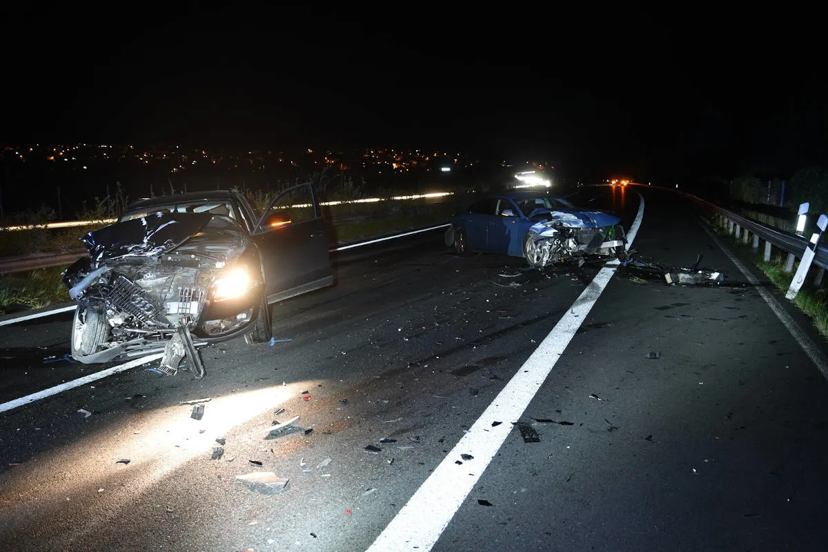 A3 Zizers GR – Auffahrkollisionen auf der Autobahn