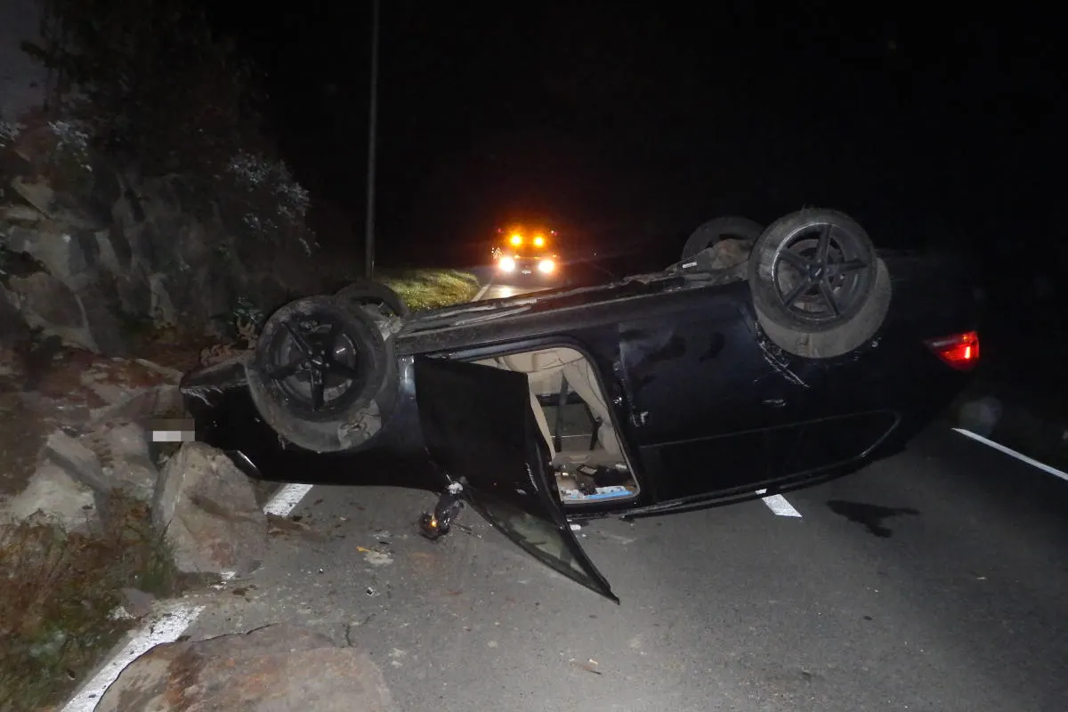 Unfall in Mettlen TG – Mit Auto überschlagen