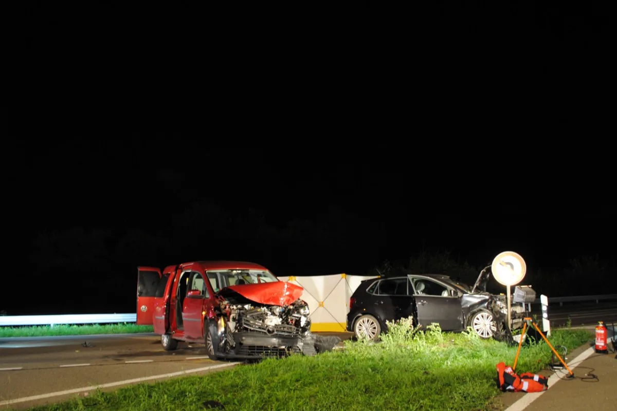 Tragischer Unfall auf der A4 bei Thayngen SH  - Drei Personen bei Frontalkollision beim Kesslerloch verletzt