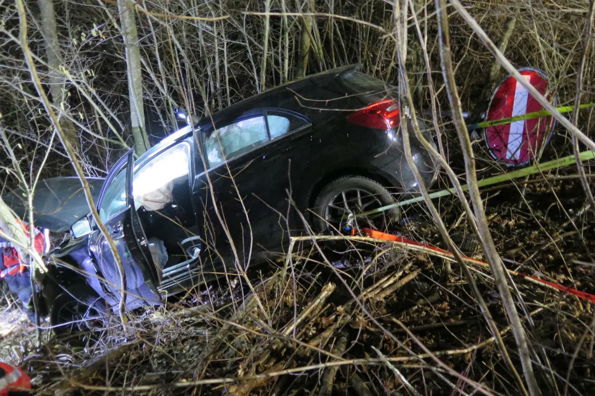 Sissach BL - Fahrzeuglenkerin baut Selbstunfall