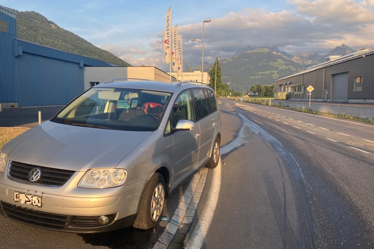 Bilten GL - Sonnenblendung führte zu Unfall