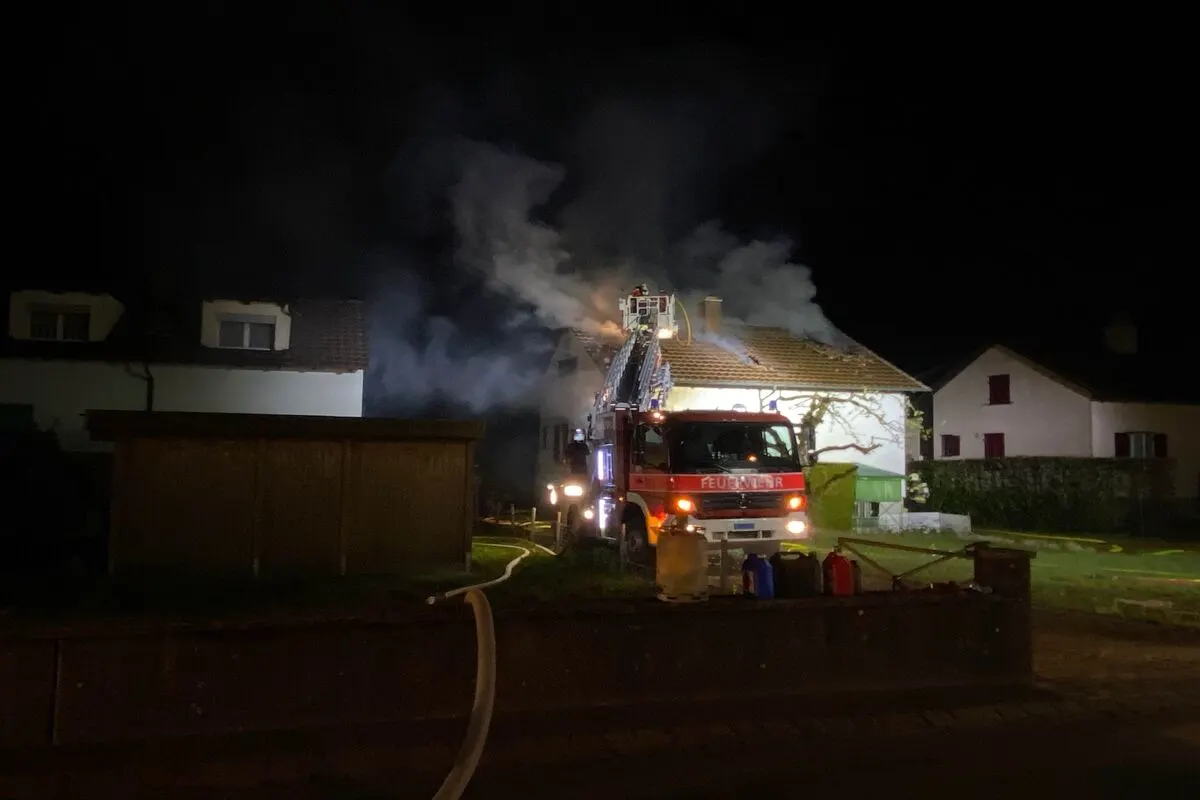 Tödlicher Brand in Einfamilienhaus in Gunzgen SO - Dritteinwirkung ausgeschlossen