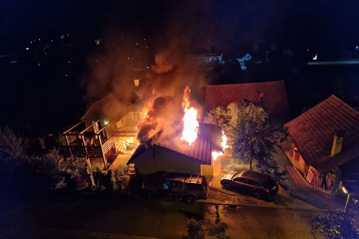 Endingen AG - Schopf brennt fast komplett aus