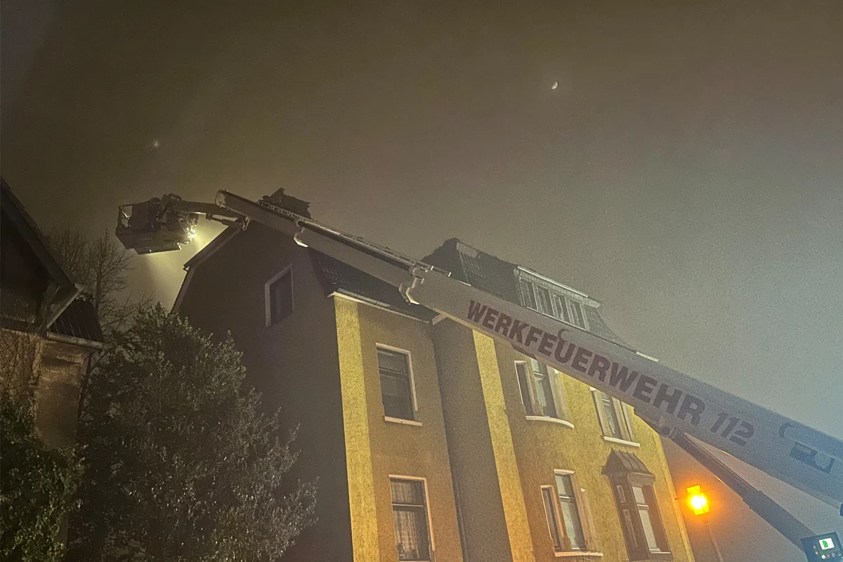 Wetter (Ruhr) – Abschluss Dachstuhlbrand in Wohngebäude