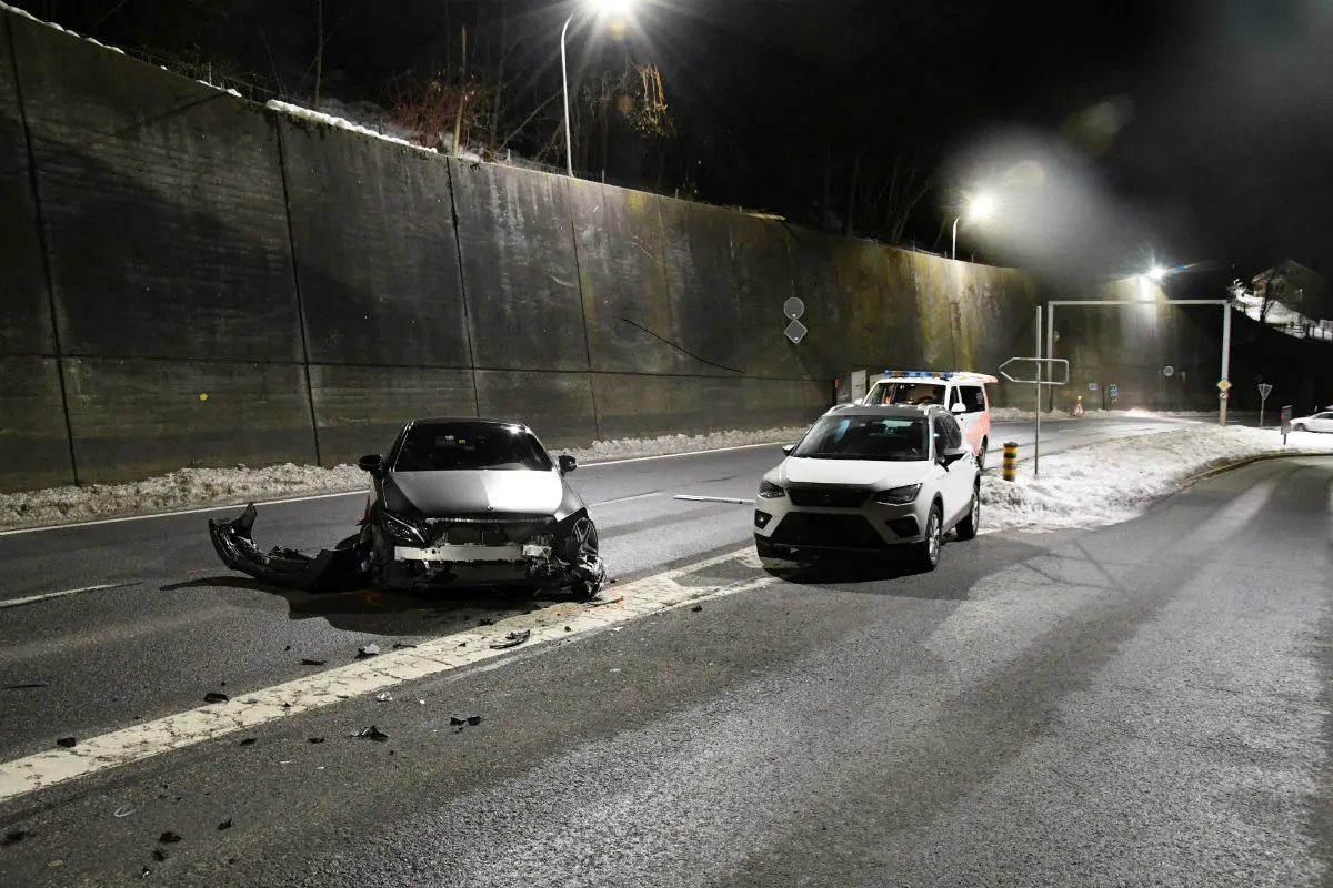 Chur GR - Zwei Autos zusammengeprallt 