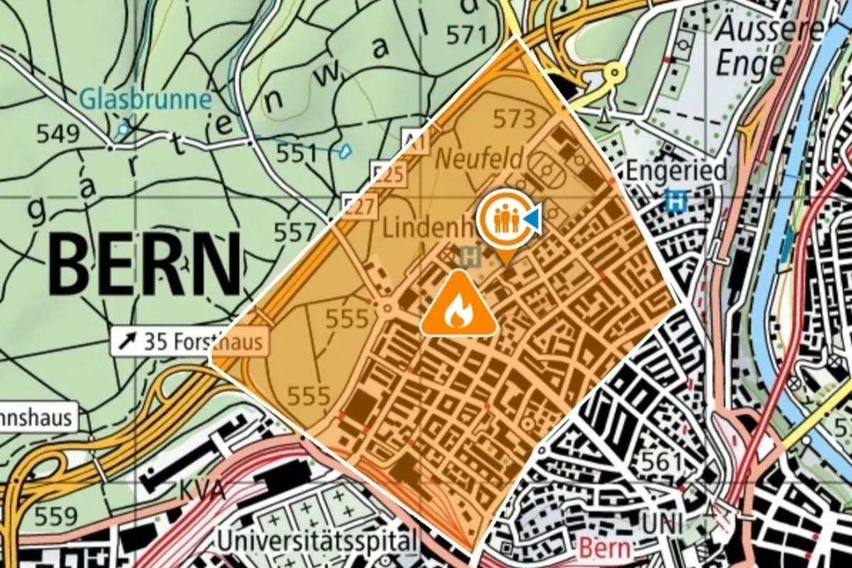 Bern – Starke Rauchentwicklung nach Gebäudebrand
