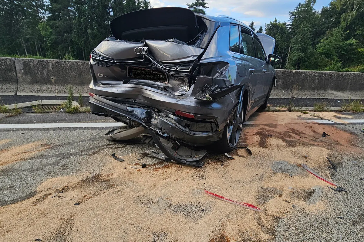 A2 Laßnitzhöhe ST – Eisenstange als Auslöser für Massenkarambolage