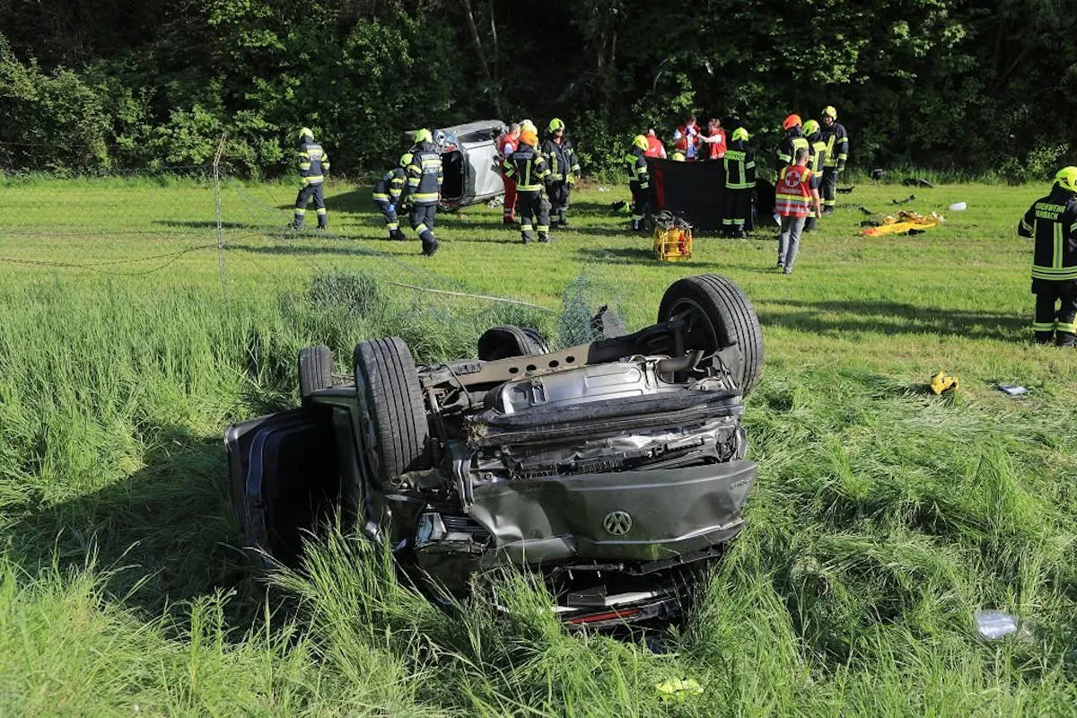 Spielberg – Drei Verletzte nach missglücktem Überholvorgang