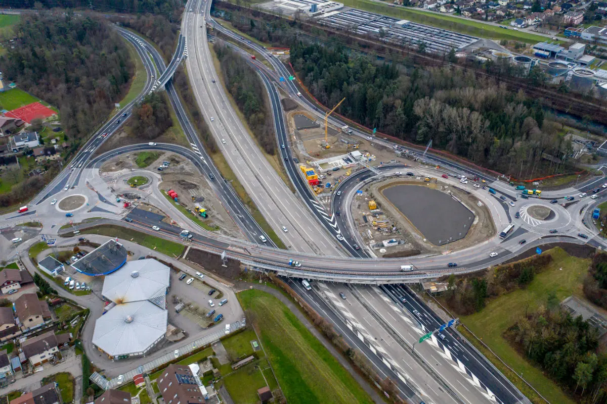 A6-Anschluss Thun-Nord - Neue Kreisel in Betrieb 