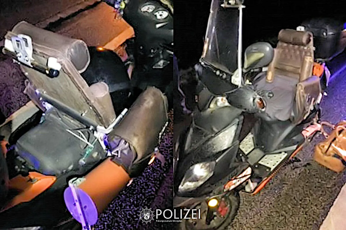 Kaiserslautern – Roller mit eigenwilligen Anbauten
