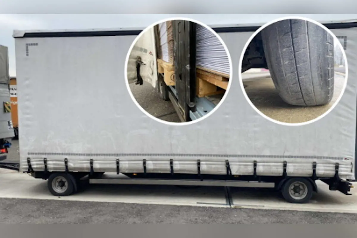 Domdidier  FR – Lastzug wegen mehrerer Verstösse aus dem Verkehr gezogen
