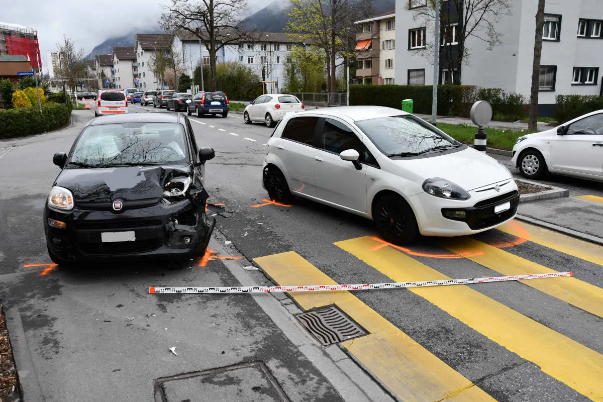 Chur GR – Auffahrunfall vor Fussgängerstreifen