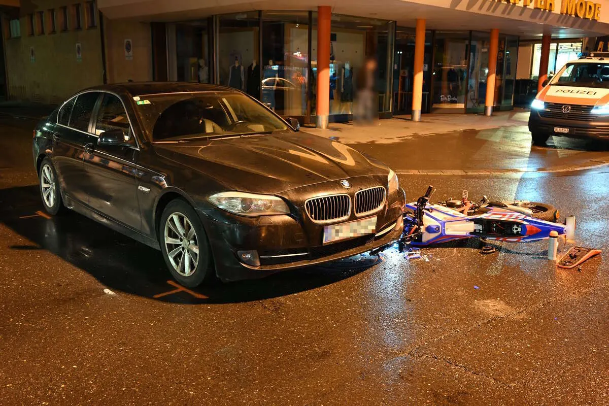 Unfall in Buchs SG - 65-Jähriger alkoholisiert am Steuer
