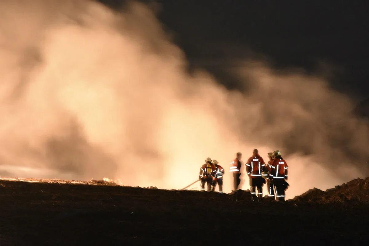 Schaan FL - Schwellbrand auf Deponie
