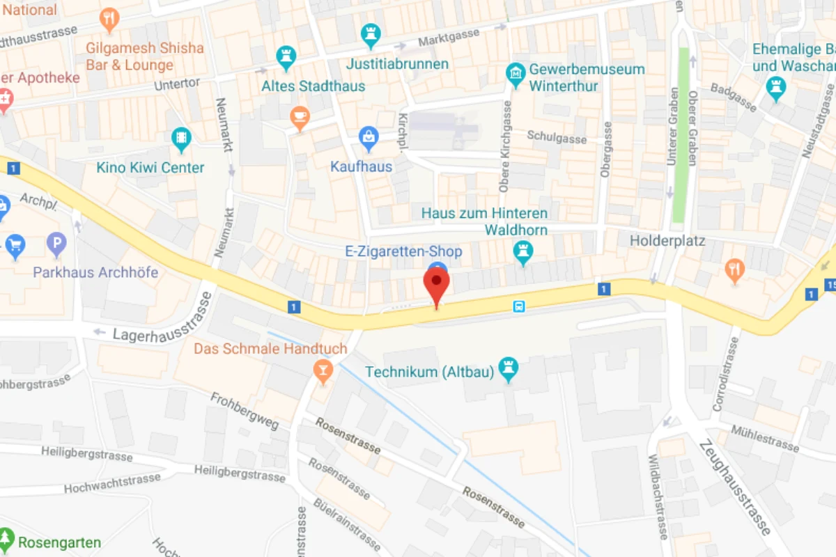 Winterthur ZH - Technikumstrasse für Verkehr eingeschränkt