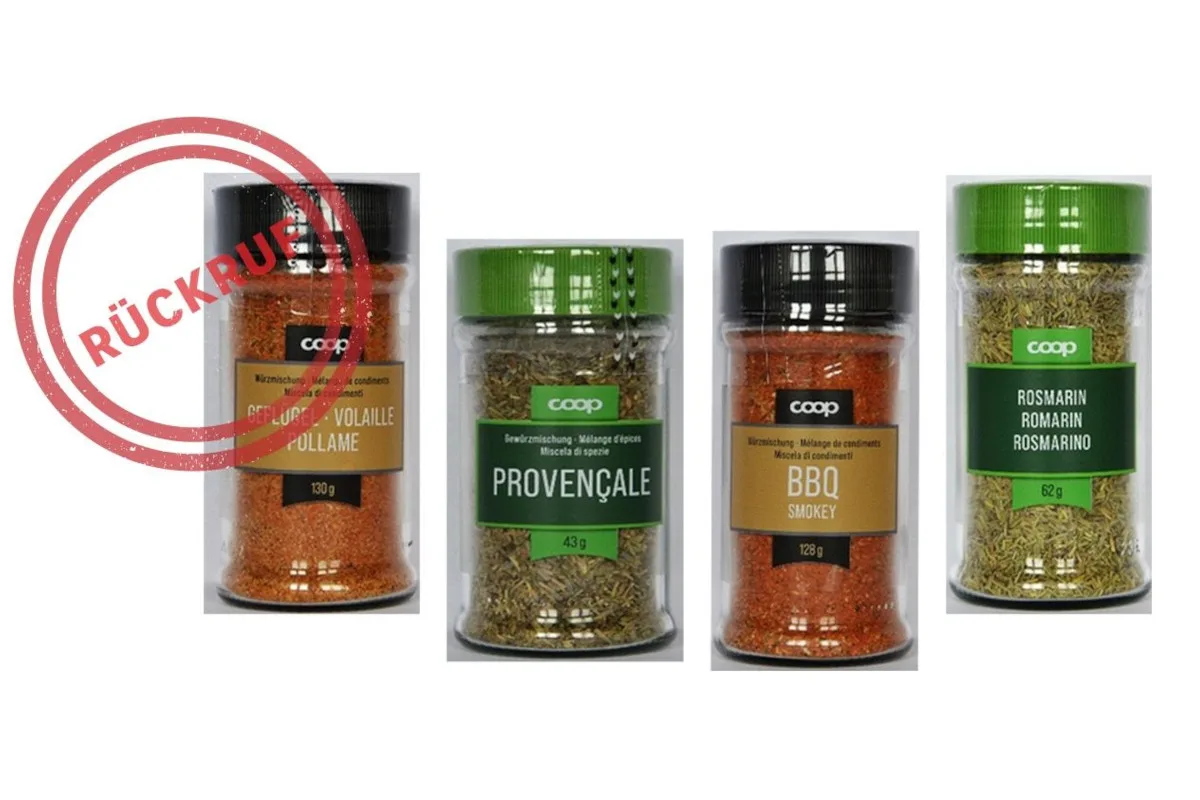 Gesundheitsgefahr auch bei Produkten von Coop – Rückruf von Gewürzmischungen
