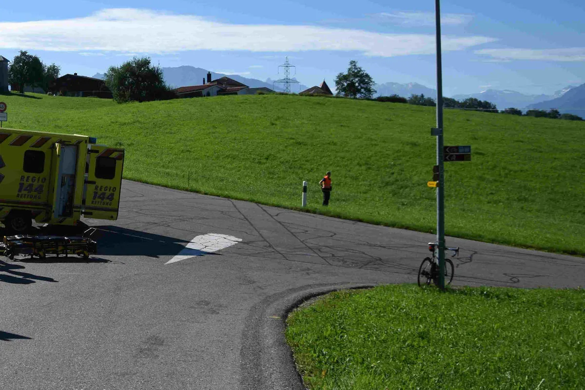 Rüeterswil SG – Selbstunfall mit Velo