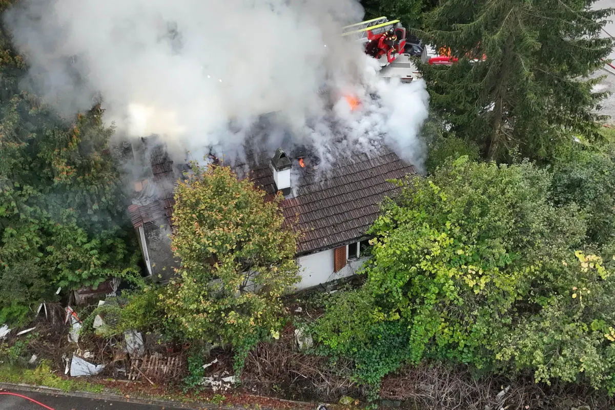 Bronschhofen SG – Brand von Abbruchliegenschaft
