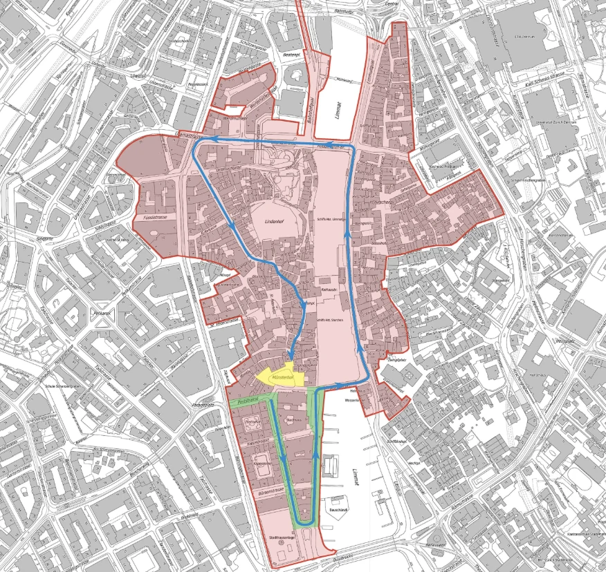 Zürich –  Innenstadt am 9. März gesperrt