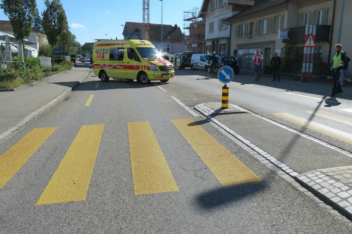 Rothrist AG - Frau auf Fussgängerstreifen angefahren