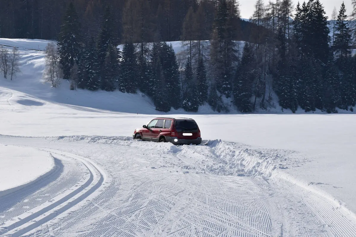 Davos Platz GR - Auf Langlaufloipe steckengeblieben