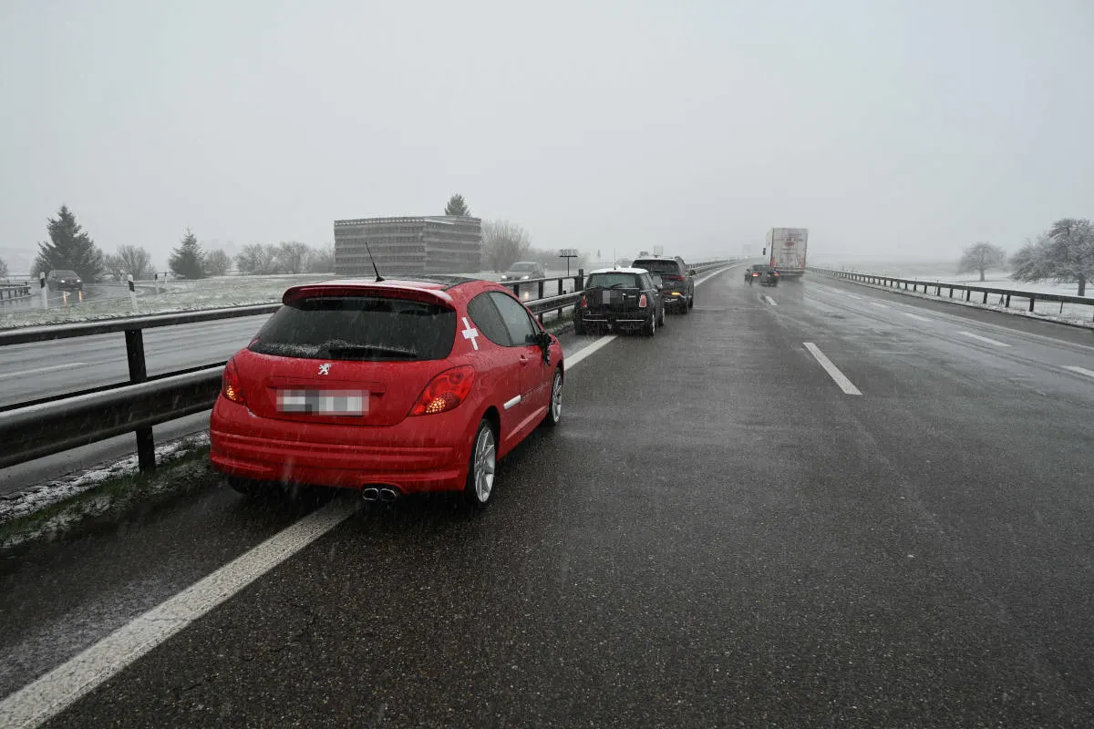 A1 Gossau SG – Mehrere Verkehrsunfälle auf der Autobahn