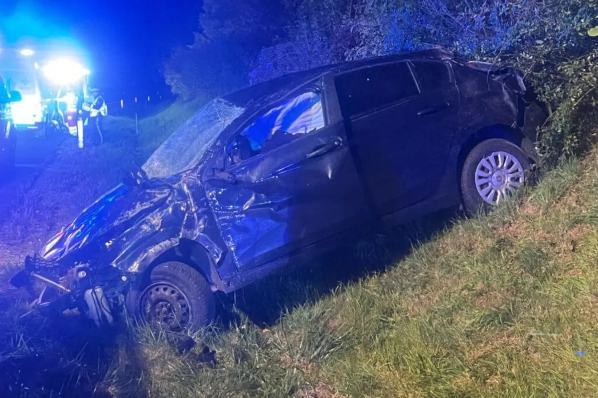 A2 Völkermarkt K – Lenker überschlägt sich bei Unfall