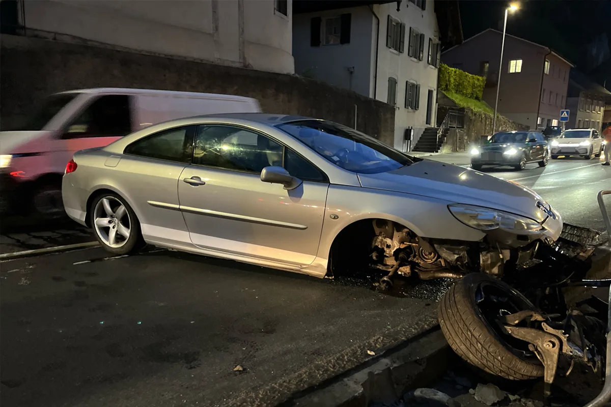 Balsthal SO – Selbstunfall unter Alkohol