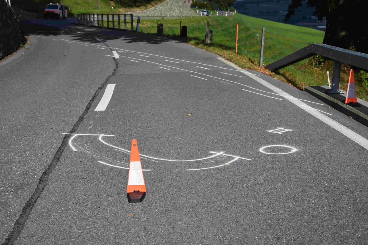 Altstätten SG – Selbstunfall eines Motorradfahrers