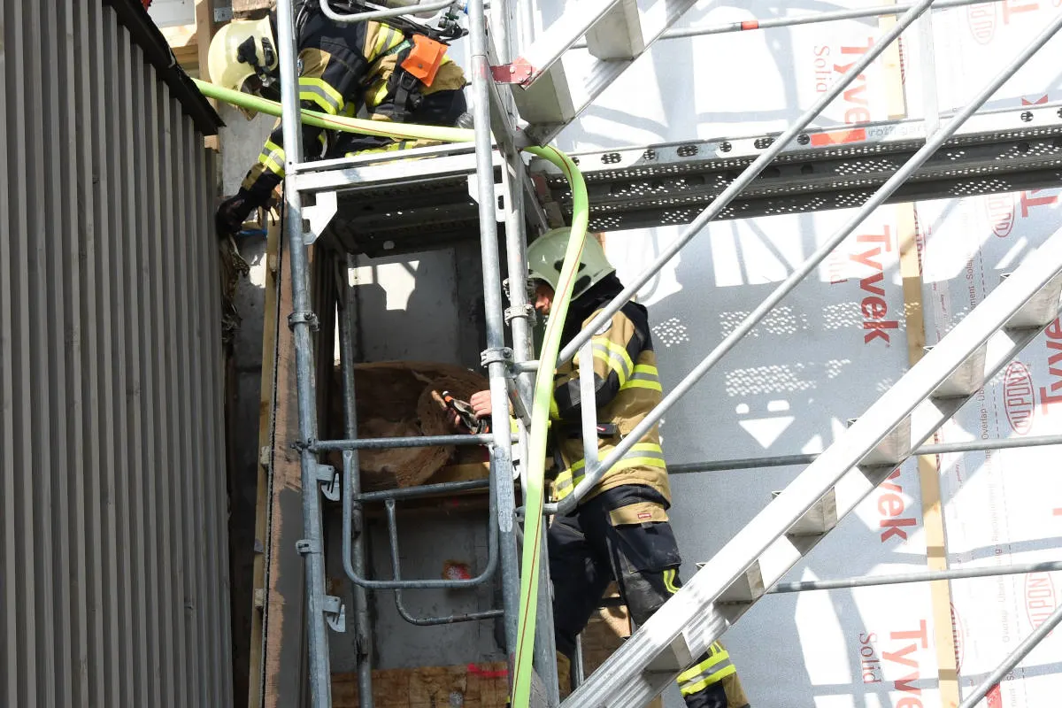 Uzwil SG – Brand auf Baustelle