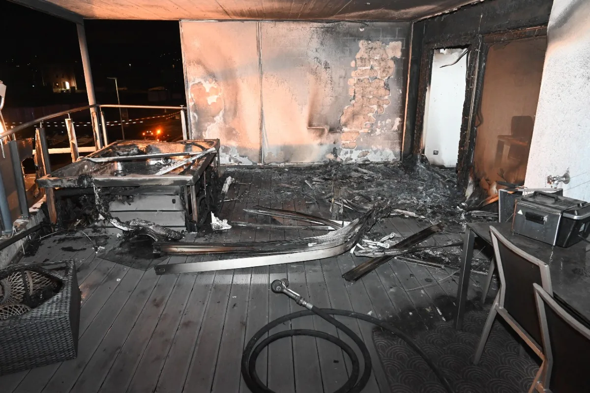 Uznach SG - Brand auf Balkon