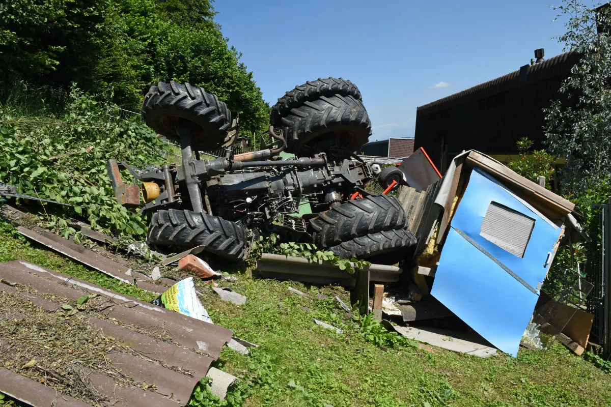 Egolzwil LU - Arbeitsunfall beim Heuen Egolzwil