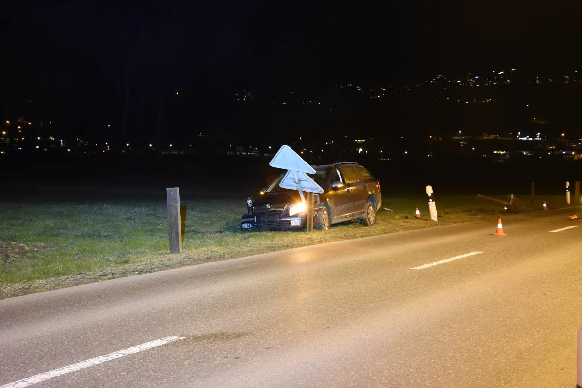 Unfall in Kaltbrunn SG – Selbstunfall in nicht fahrfähigem Zustand