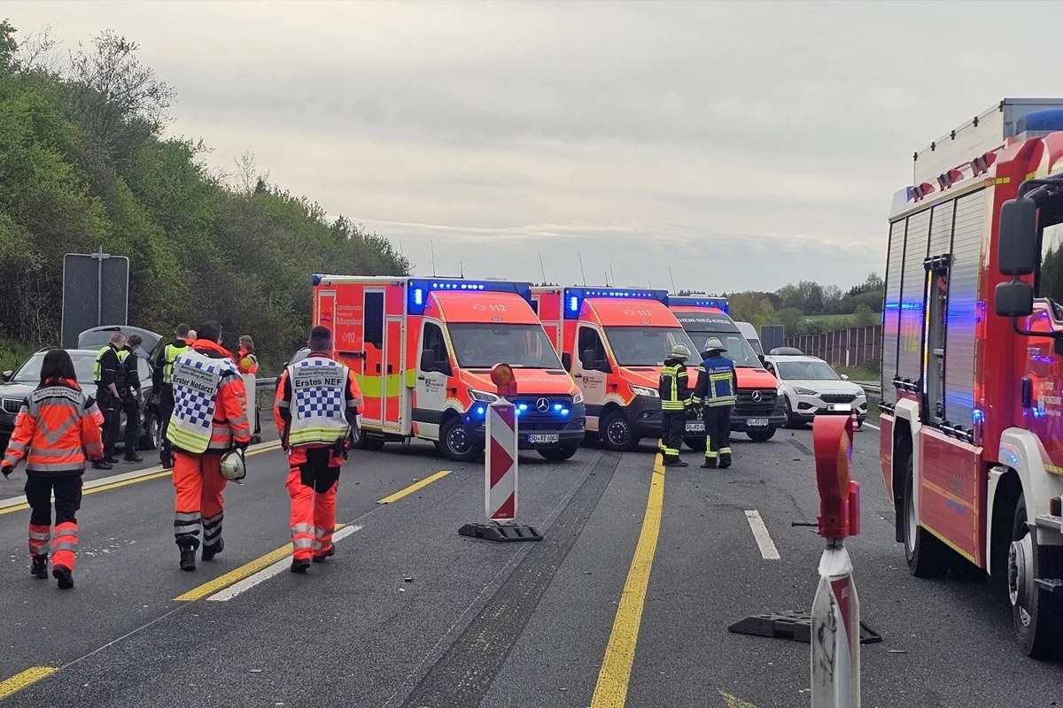 A3 Königswinter – Ein Schwerverletzter nach Unfall in Baustelle