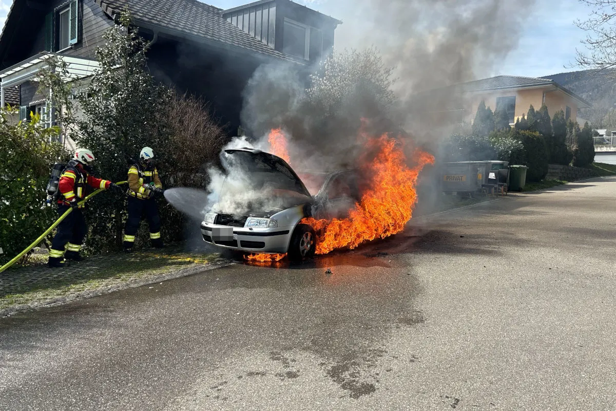 Langendorf SO – Auto brennt vollständig aus