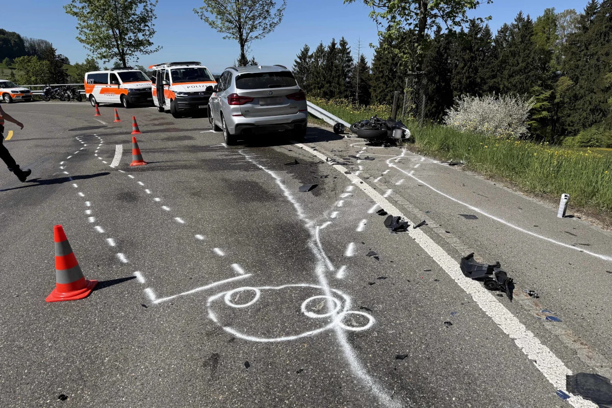 Unfall in St.Gallen – Töfffahrer bei Sturz erheblich verletzt