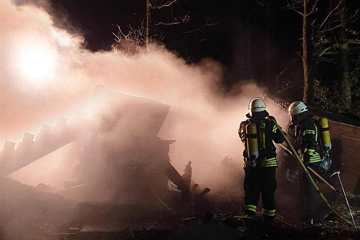Albringwerde - Sauna in Flammen