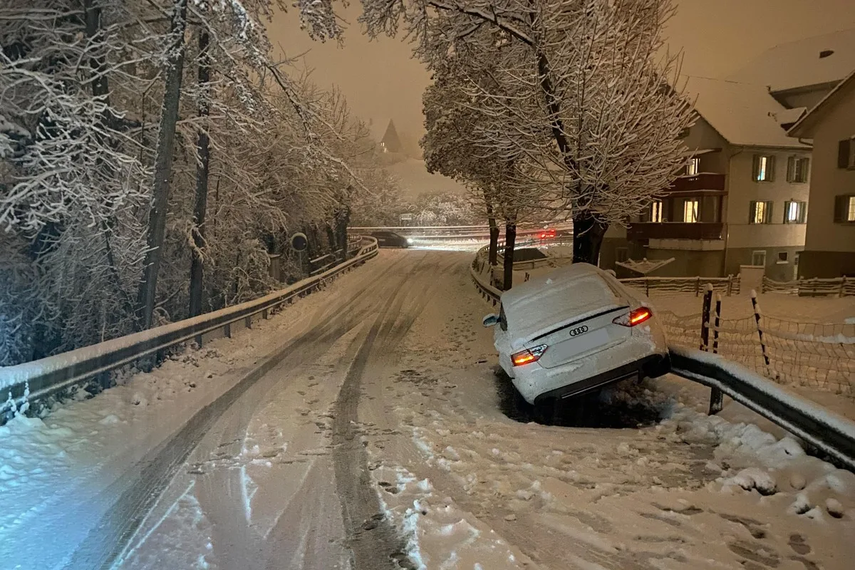 Kanton Zug – Mehrere Unfälle seit Schneefall 