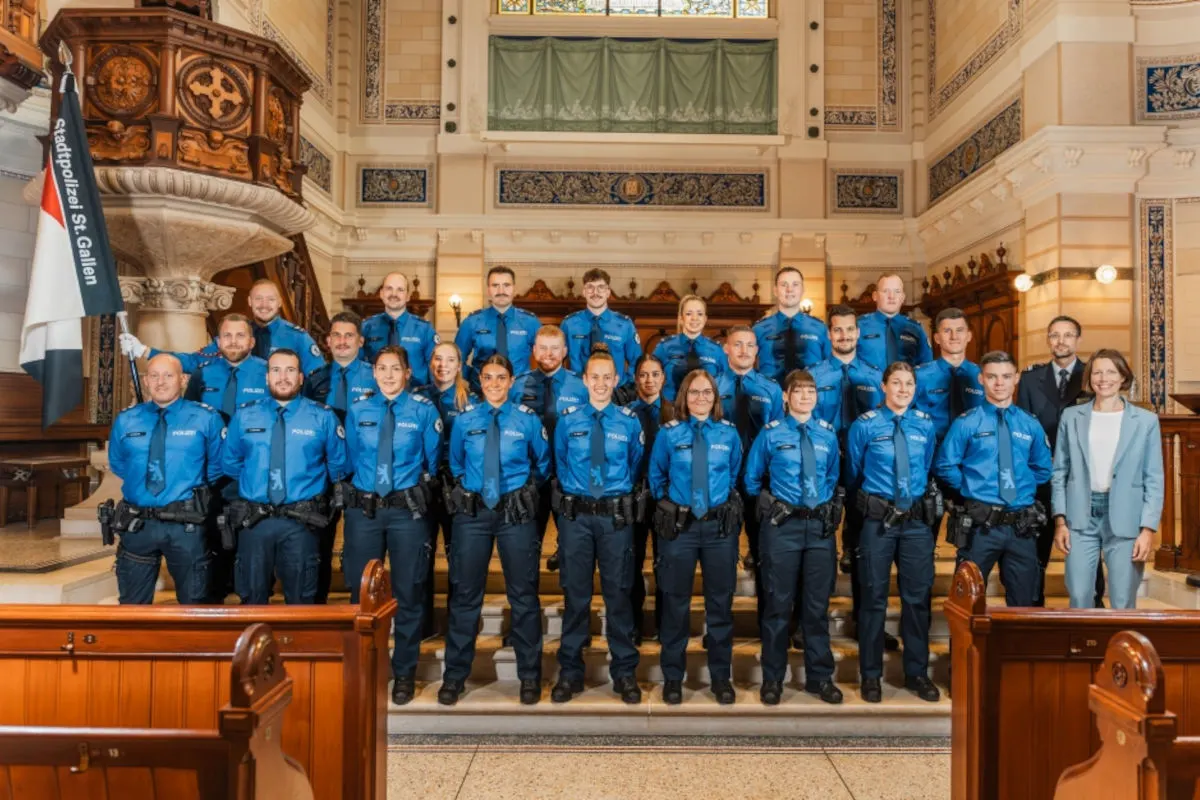 St.Gallen – Neue Polizeiangehörige ins Korps aufgenommen